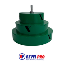 1 juego completo de herramientas de biselado de 4", 6" y 8" para PIP (tubería de riego de plástico) (adaptador de taladro para 6" u 8" no incluido)
