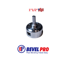 Herramienta de biselado de tuberías Bevel Pro de 1"1/2 para IPS +Schedule 40/80 también conducto eléctrico de 1 1/2" (acero inoxidable)